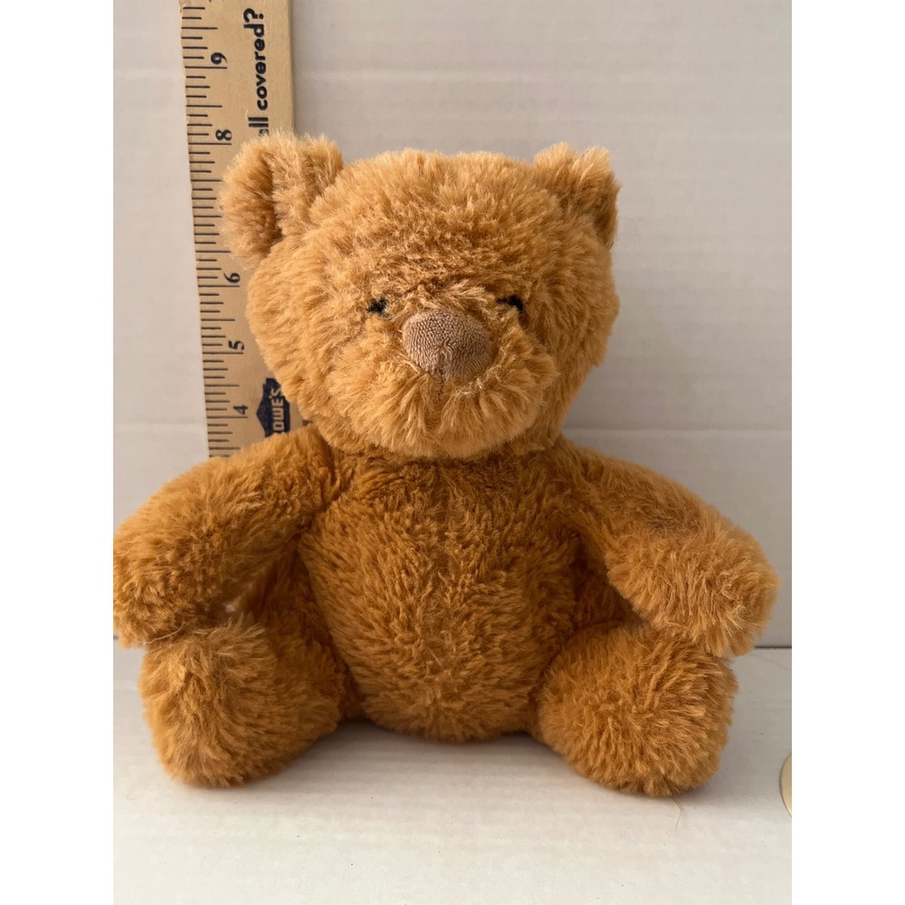 Small Brown Shaggy Teddy Bear Plush Stuffed Animal‎ Toy 6 Inch Sitting